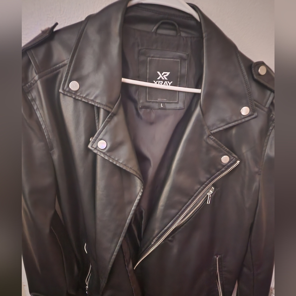 Faux leather jacket